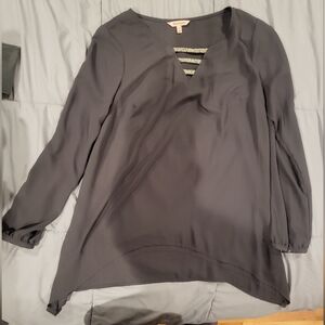 Juicy Couture Charcoal V-Neck Blouse